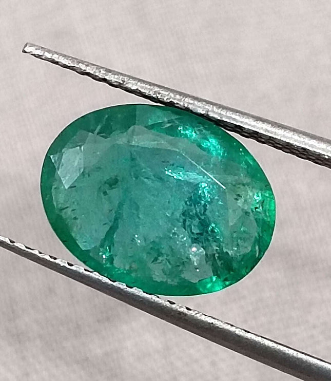 Certified 2.40ct Zambian Natural Emerald
