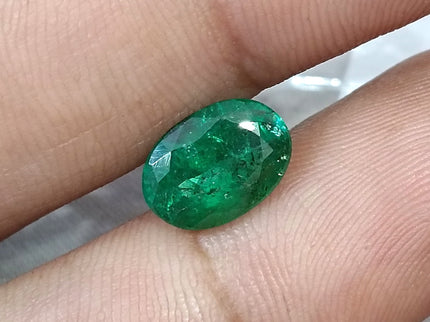 2.37ct Emerald Natural Deep Pure Green SGL Certified Oval Cut Gemstone
