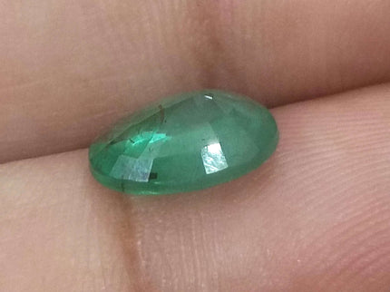Natural Zambian Emerald 1.98ct Certified Medium Deep Green Oval Cut Loose Gemstone