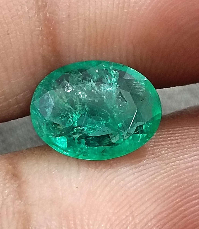 Certified 2.40ct Zambian Natural Emerald