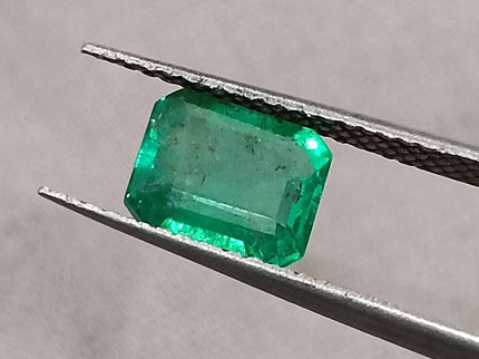 Certified 1.31ct Natural Zambian Emerald