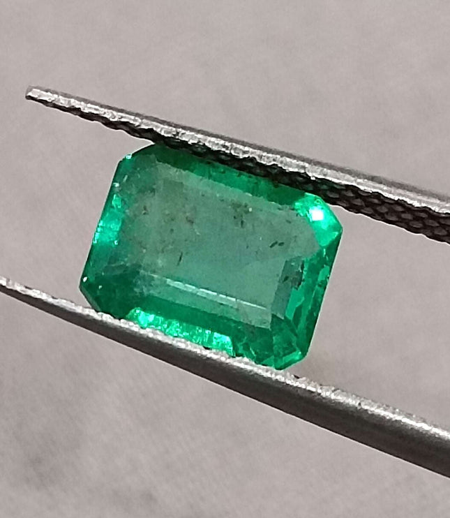 Certified 1.31ct Natural Zambian Emerald