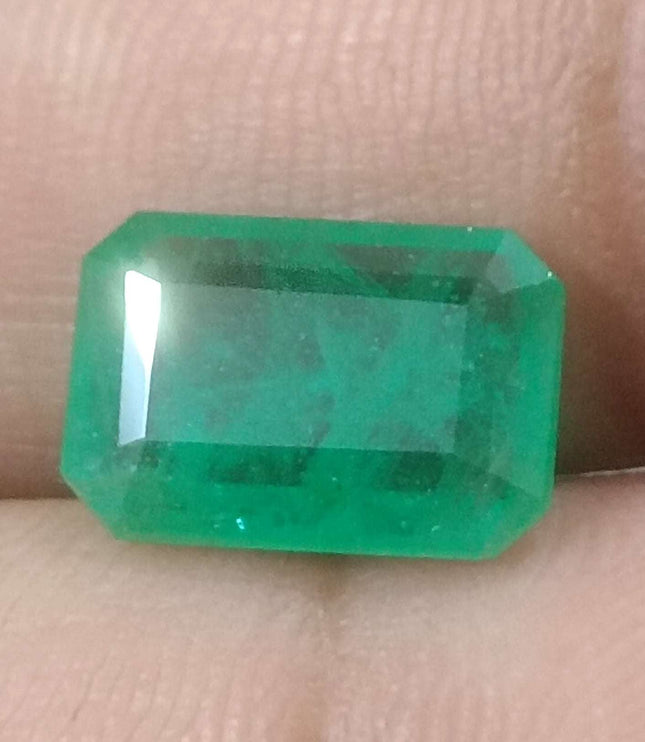 2.87ct Certified Zambian Natural Emerald Stone
