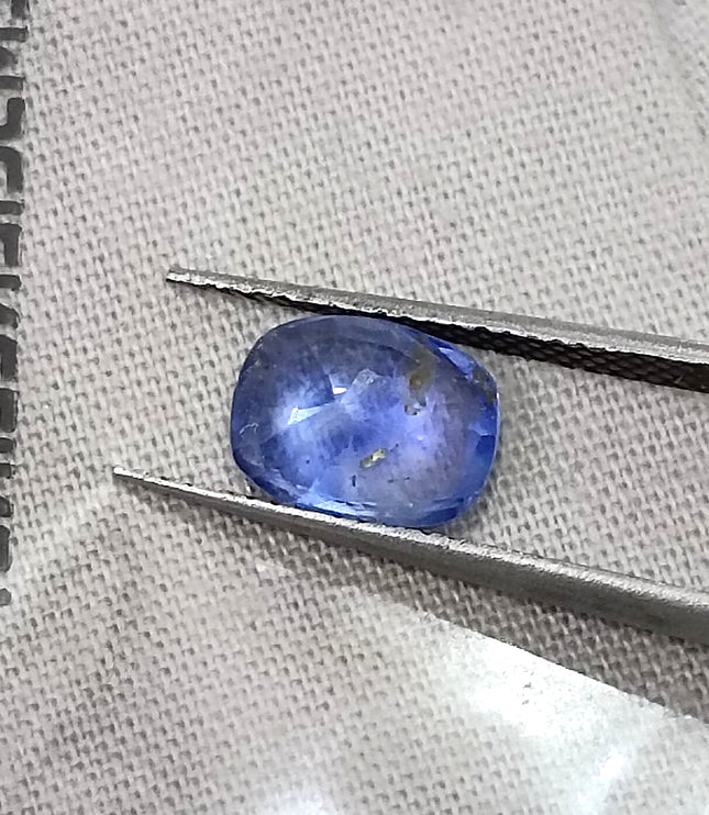 Unheated Cornflower Blue Sapphire 1.87ct Natural GSI Certified Cushion Cut Loose Gemstone