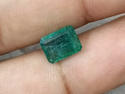 Natural Emerald 2.14ct Medium Green SGL Certified Octagon Cut Gemstone