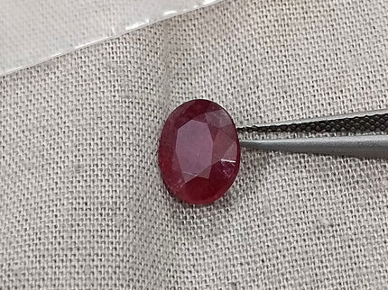 2.29ct untreated Natural Ruby Mozambique SGL Certified Rasberry Red