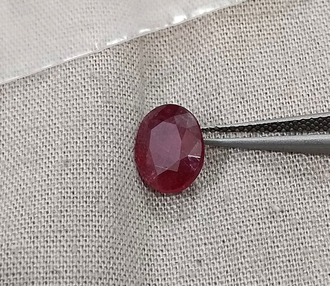 2.29ct untreated Natural Ruby Mozambique SGL Certified Rasberry Red
