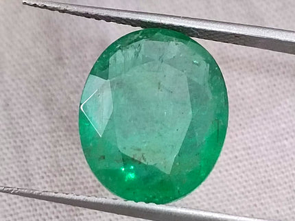 Natural Emerald 6.23ct Certified Zambian Origin Medium Deep Green Gemstone