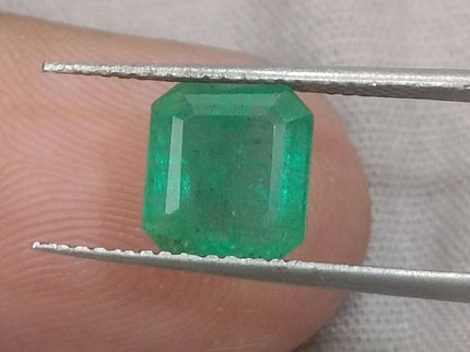 Zambian Emerald 2.24ct Certified Natural Octagon Cut Loose Gemstone