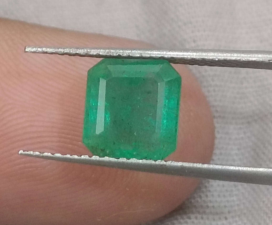 Zambian Emerald 2.24ct Certified Natural Octagon Cut Loose Gemstone
