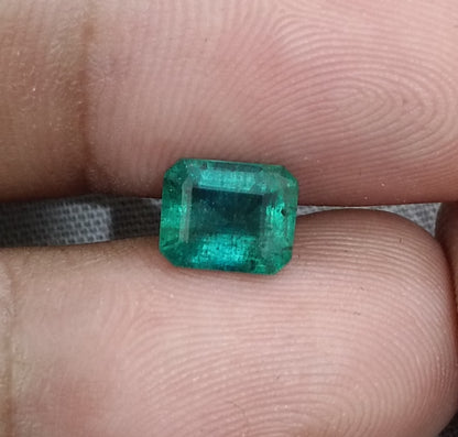 1.57ct Zambian Emerald, 100% Natural Gem