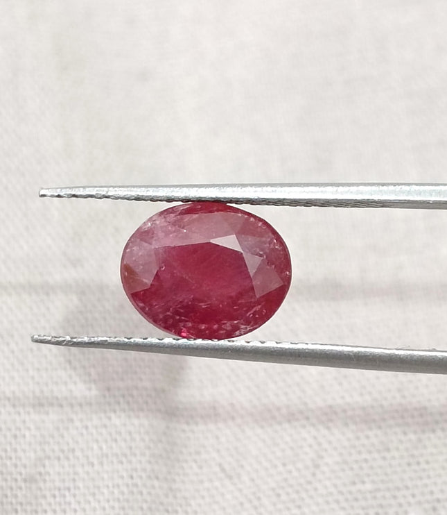 2.29ct untreated Natural Ruby Mozambique SGL Certified Rasberry Red