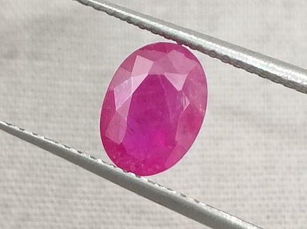 GSI Certified 1.54ct Mozambique Ruby, Natural Untreated Gemstone