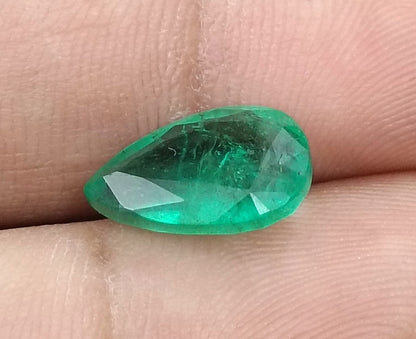 GSI Certified 3.78ct Medium Deep Emerald, Natural Earth Mined Gemstone - SMSGEMS 