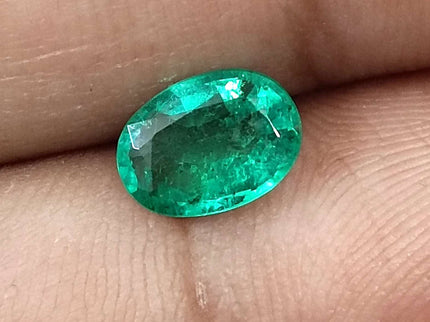 Certified 1.24ct Zambian Natural Emerald