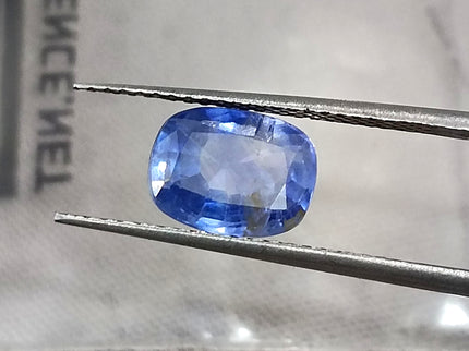 Unheated Cornflower Blue Sapphire 1.87ct Natural GSI Certified Cushion Cut Loose Gemstone