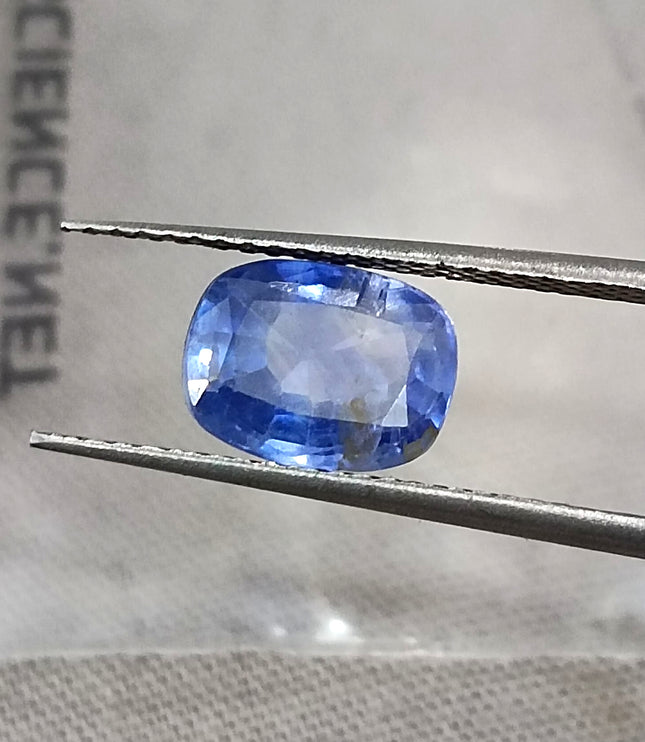 Unheated Cornflower Blue Sapphire 1.87ct Natural GSI Certified Cushion Cut Loose Gemstone