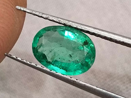 Certified 1.24ct Zambian Natural Emerald