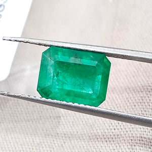 2.64ct Natural Emerald - Medium Deep Spring Green - Octagon Cut - SGL Certified Gemstone