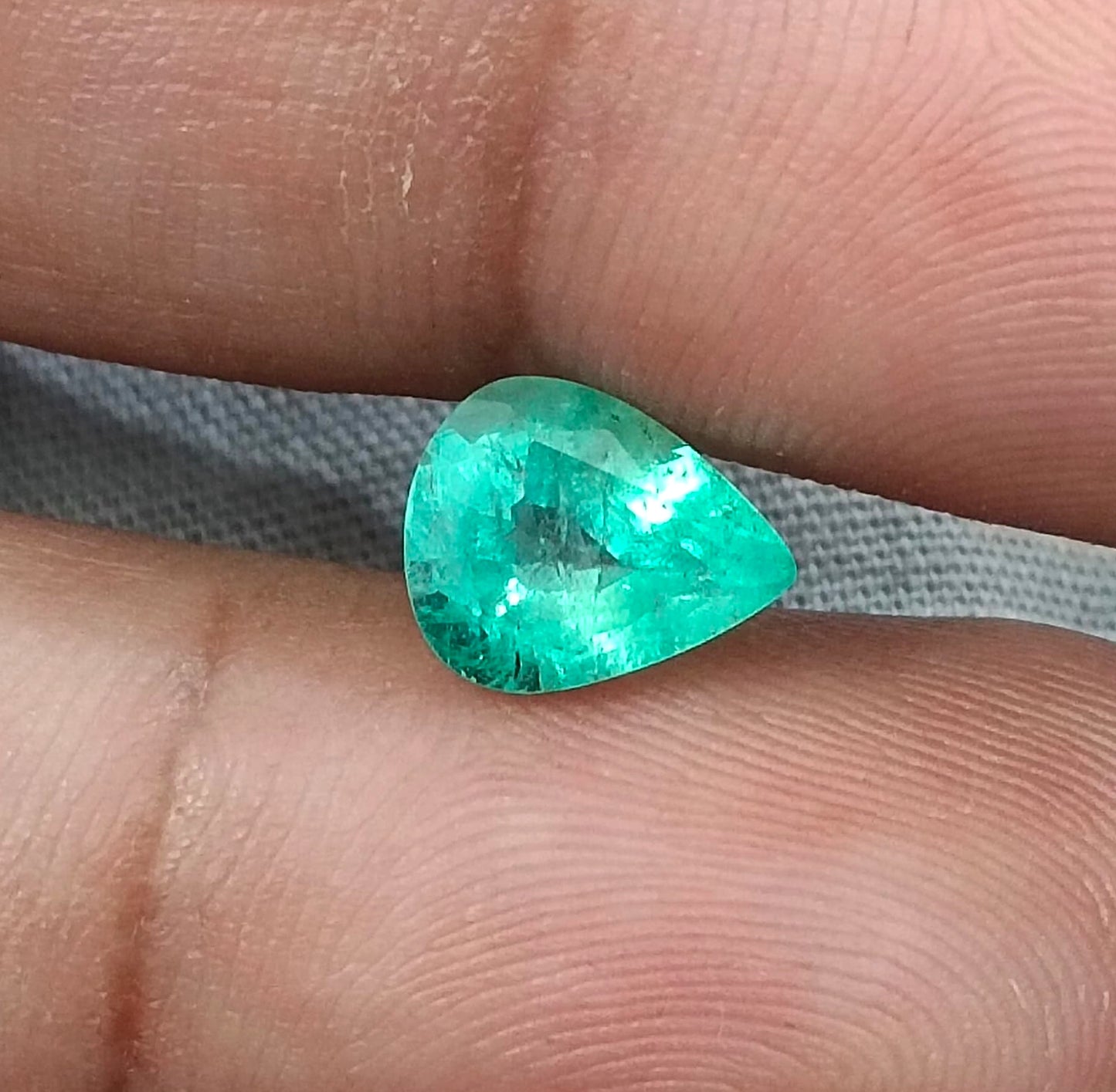 1.66ct Pastel Green Russian Emerald, 100% Natural Earth Mined Gemstone