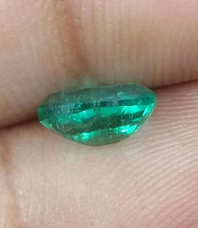 1.38ct Certified Zambian Natural Emerald.