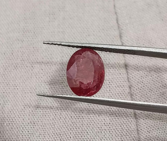 2.09ct Unheated Ruby Mozambique Natural Deep Orangish Red SGL Certified Loose Gemstone