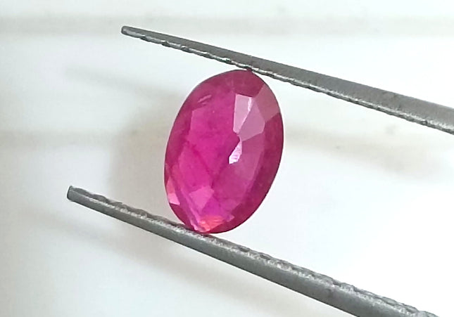 GSI Certified 0.49ct Blood Red Mozambique Ruby, Natural untreated Gemstone