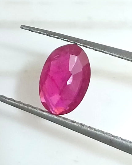 GSI Certified 0.49ct Blood Red Mozambique Ruby, Natural untreated Gemstone