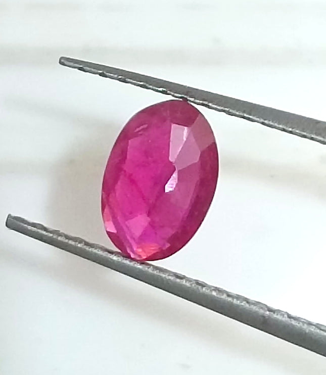 Certified 0.49ct Natural Unheated Blood Red Mozambique Ruby.