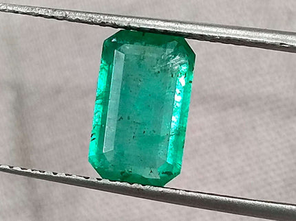 1.92ct Certified Panjshir Emerald, Medium Green Loose Gemstone