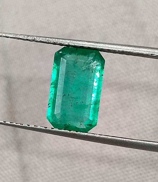 1.92ct Certified Panjshir Emerald, Medium Green Loose Gemstone