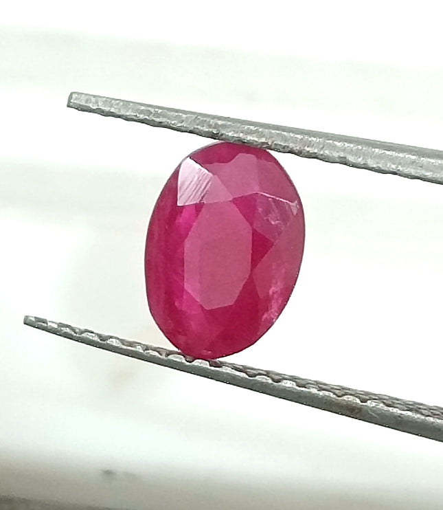 GSI Certified 1.03ct Mozambique Ruby, Natural Untreated Ruby