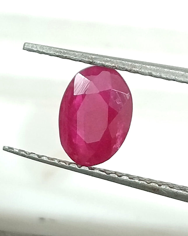 GSI Certified 1.03ct Mozambique Ruby, Natural Untreated Ruby