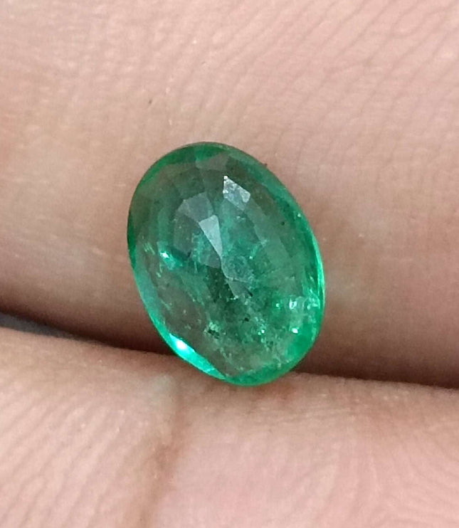 Certified 1.02ct Zambian Natural Emerald