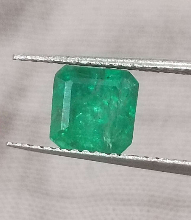 1.46ct Certified Zambian Natural Emerald Stone