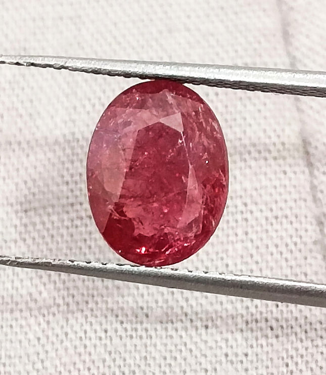 2.09ct Unheated Ruby Mozambique Natural Deep Orangish Red SGL Certified Loose Gemstone