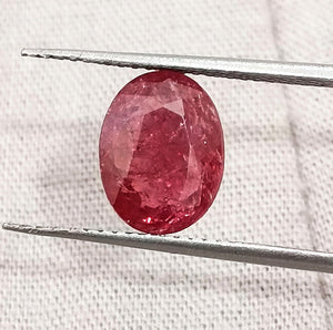 2.09ct Unheated Ruby Mozambique Natural Deep Orangish Red SGL Certified Loose Gemstone
