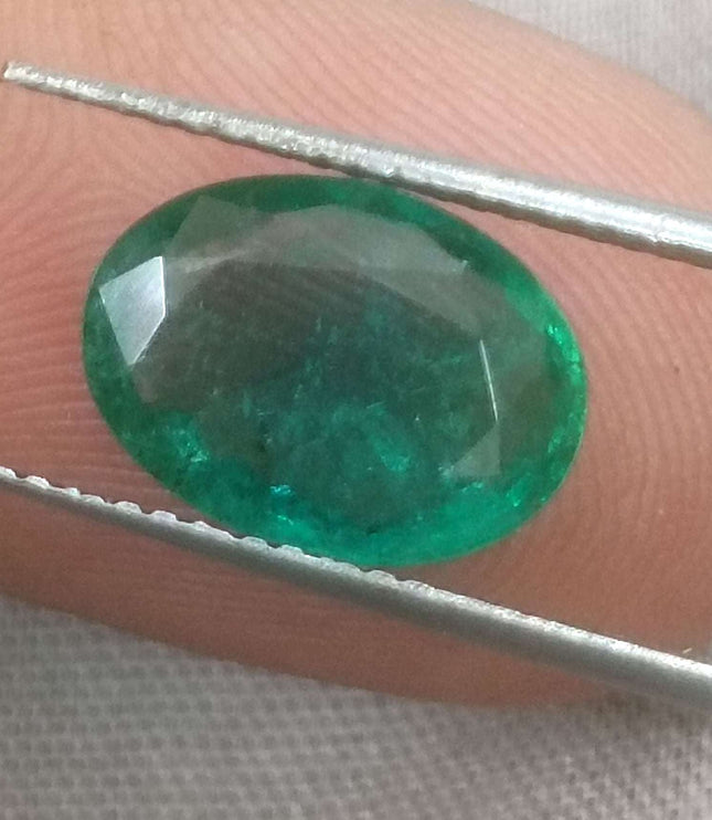 2.41ct Certified Natural Zambian Emerald.