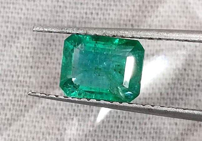 1.27ct Quality Natural Zambian Emerald Stone Deep green Gemstone