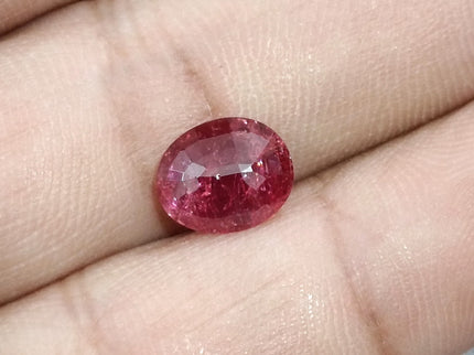 1.89ct Unheated Natural Ruby Crimson Red SGL Certified Oval Loose Gemstone