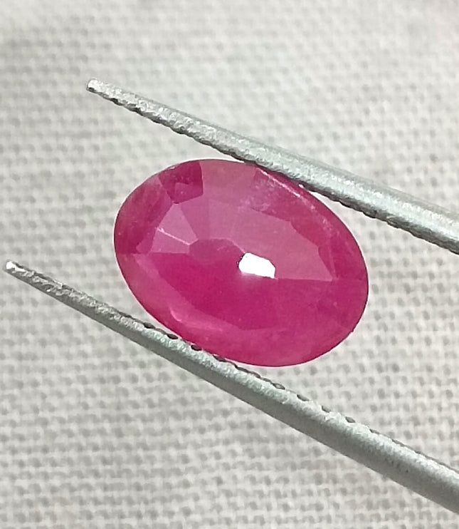 GSI Certified 1.32ct Mozambique Ruby, Natural Untreated