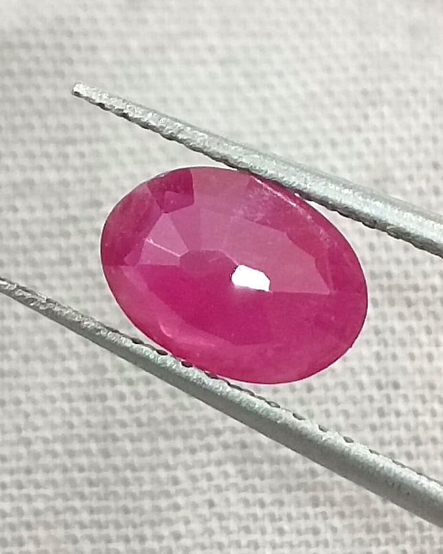 GSI Certified 1.32ct Mozambique Ruby, Natural Untreated