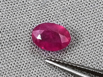 Mozambique Ruby 0.90ct Certified Natural Untreated Blood Red Gemstone