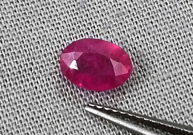 GSI Certified 0.90ct Blood Red Ruby, Untreated