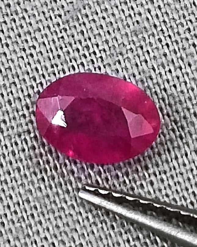 GSI Certified 0.90ct Blood Red Ruby, Untreated