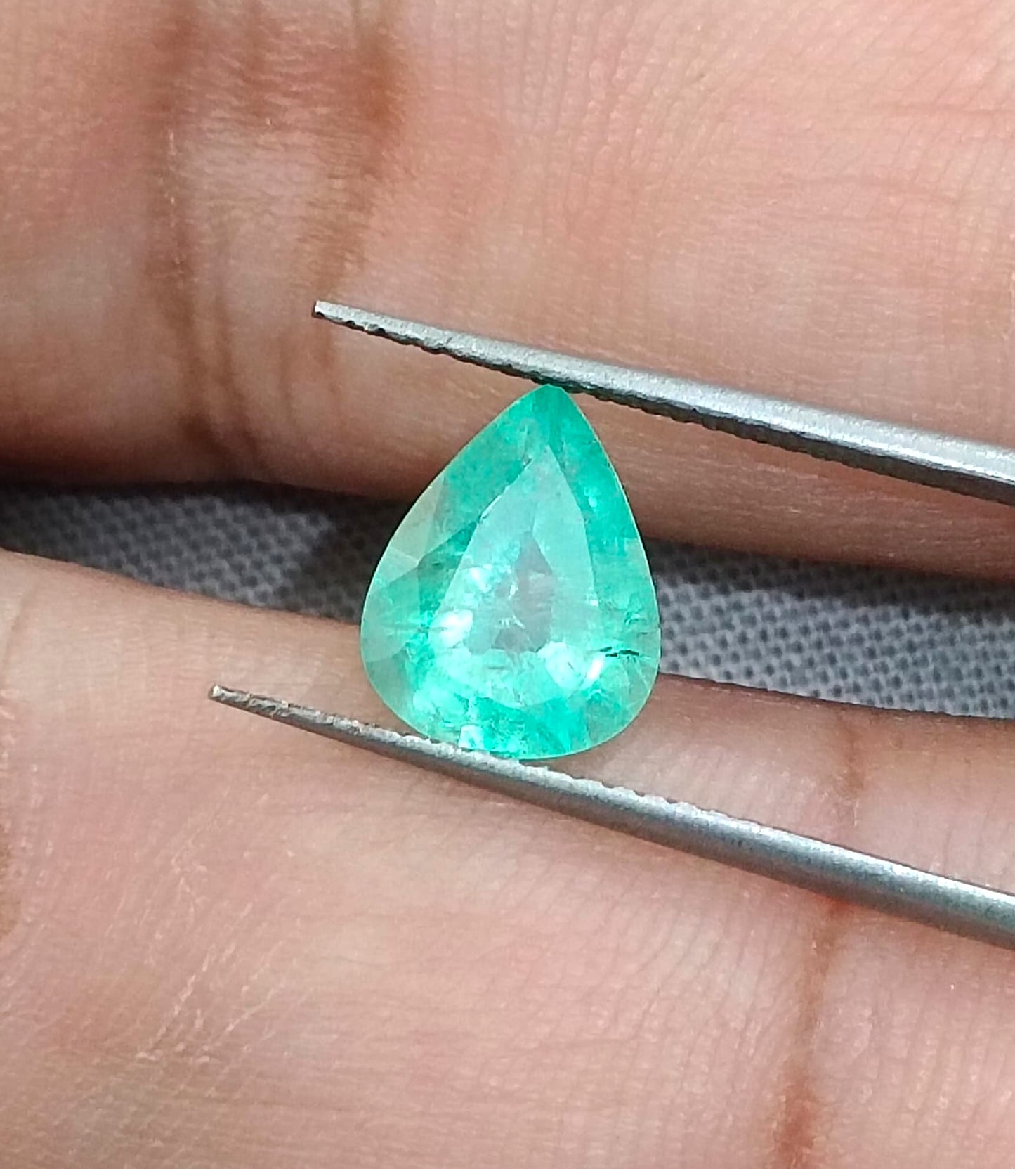 1.66ct Pastel Green Russian Emerald, 100% Natural Earth Mined Gemstone