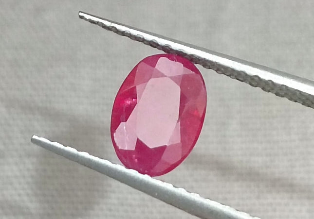 GSI Certified 1.02ct Blood Red Mozambique Ruby, Natural untreated Gemstone