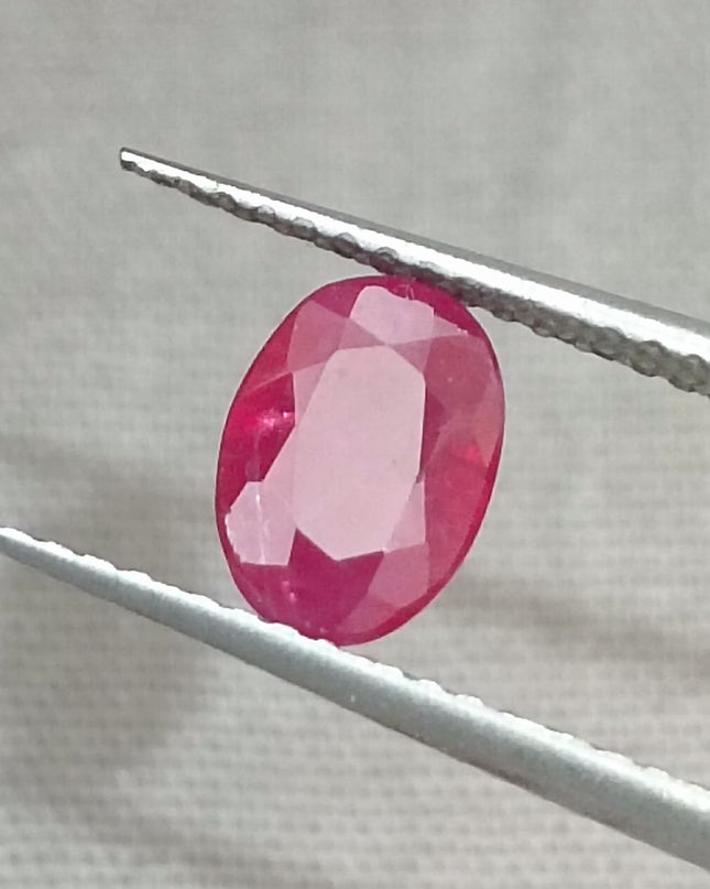 GSI Certified 1.02ct Blood Red Mozambique Ruby, Natural untreated Gemstone