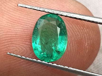 Certified 1.24ct Zambian Natural Emerald