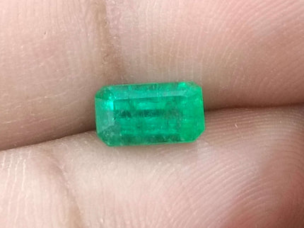 1.44ct Certified Panjshir Emerald, Natural Golden Green Stone